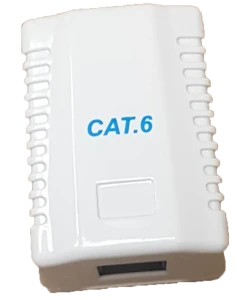 RCT CAT6 SINGLE PORT WALL BOX