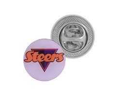 Lapel Badge Pin Clip - STD Size (20mm x 20mm) - GSR - LAPEL-P_20x20Rd