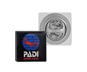 Lapel Badge Pin Clip - STD Size (20mm x 20mm) - GSR - LAPEL-P_20x20Sq