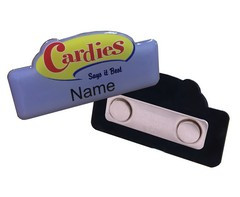 Custom Name Badge - Magnet Clip - GSR - NAME-M_Custom