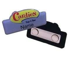 Custom Name Badge - Magnet Clip - GSR - NAME-M_Custom