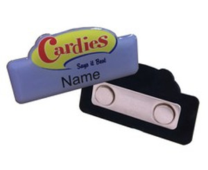 Custom Name Badge - Magnet Clip - GSR - NAME-M_Custom