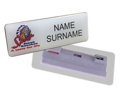 Name Badge Pin Clip - STD Size (60mm x 20mm) - GSR - NAME-P_60x20