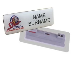 Name Badge Pin Clip - STD Size (60mm x 20mm) - GSR - NAME-P_60x20
