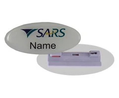 Name Badge Pin Clip - STD Size (65mm x 25mm) - GSR - NAME-P_65x25