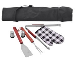 Wooden Braai Set Apron - GSR - P143