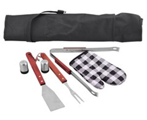 Wooden Braai Set Apron - GSR - P143