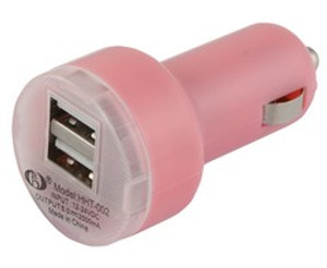 Car Lighter USB Charger (Double) - GSR - P2278P