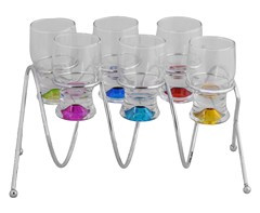 Spiral Stand & Shot Glasses  - GSR - P2370