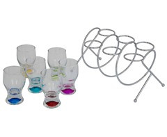 Spiral Stand & Shot Glasses  - GSR - P2370