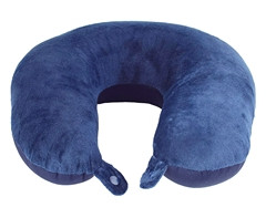 GSR Microbeads Travel Pillow P2392E with Clip Closure for Secure Fit