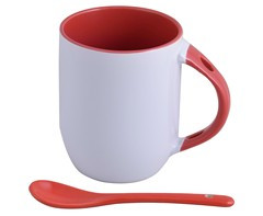 Sublimation Whirl Mug & Spoon - GSR - P2428R