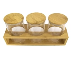 3-Piece Storage Jars & Stand - GSR - P2459