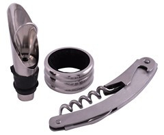 Executive Wine Set - GSR - P836 by GSR - Premium 3-Piece Wine Accessory Set