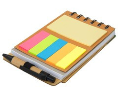 Wood Pocket Notepad & Sticky-Memo & Pen - GSR - ST324I