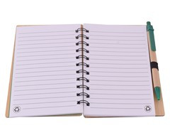 Bamboo Mid-Size Notebook & Pen - GSR - ST325I