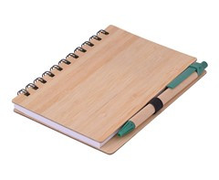Bamboo Mid-Size Notebook & Pen - GSR - ST325I