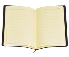 A4 Flexi Notebook - GSR ST358BA4 Featuring Refillable Inner Notepad and Satin Bookmark