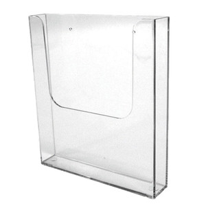 Wall Mountable A4 Acrylic Brochure Holder - DP1004 Transparent Design