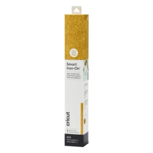 Cricut Smart Iron-On Glitter, Heat transfer vinyl roll, Gold, Monotone, Glitter, 330 mm, 90 cm
