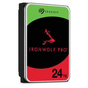 Seagate IronWolf Pro ST24000NT002, 24 TB, 7200 RPM, 512 MB, 3.5", Serial ATA III