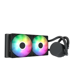 Aerocol Abyss L240 Black with digital display - 240mm ARGB Liquid Cooler - Intel LGA1851/LGA1700   - AMD AM4/AM5. 