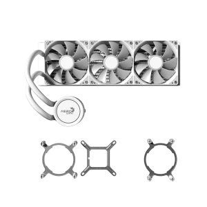 Aerocol Abyss L360 White - 360mm ARGB Liquid Cooler - Intel LGA1851/LGA1700   - AMD AM4/AM5. 