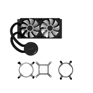 Aerocol Abyss L240 Black - 240mm ARGB Liquid Cooler - Intel LGA1851/LGA1700  - AMD AM4/AM5. 