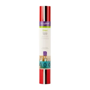 Cricut Everyday Iron-On, Black, Red, White, Monochromatic, 305 mm, 305 mm, 3 sheets