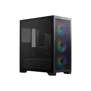 Cooler Master Case Masterbox 302 + PSU MPW-6001-ACBW-BE1; Tempered Glass Side Panel; preinstalled 3 x 120mm fans; Black