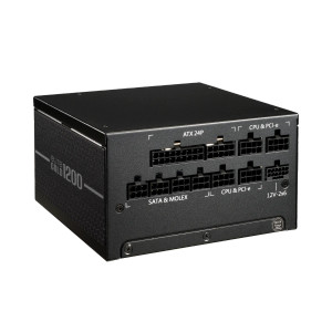 Cooler Master Elite Gold 1200, 1200 W, 100 - 240 V, 50/60 Hz, 7.5 - 15 A, Active, 120 W