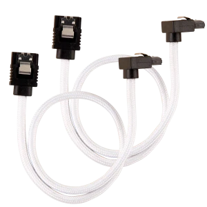 Corsair CC-8900279, 0.3 m, SATA III, Male/Male, Black, White, Straight, Straight