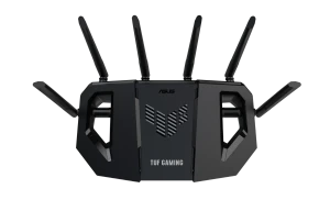 ASUS TUF Gaming BE6500 (TUF-BE6500), Wi-Fi 7 (802.11be), Dual-band (2.4 GHz / 5 GHz), Ethernet LAN, Black, Tabletop router