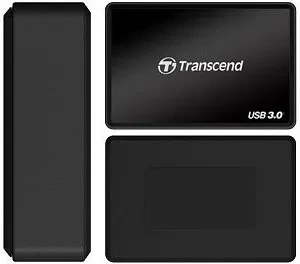 Transcend CFast 2.0 USB3.0, CF,CF Type II, Black, 5000 Mbit/s, USB 3.0, 5 V, 67.6 mm