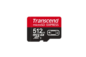 TRANSCEND 512 GB microSD Express Card; PCIe Gen 3 Read up to 900MB/S Write up to 780 MB/s UHS-I U3 V30 A1