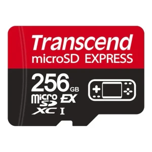 TRANSCEND 256 GB microSD Express Card; PCIe Gen 3 Read up to 900MB/S Write up to 780 MB/s UHS-I U3 V30 A1