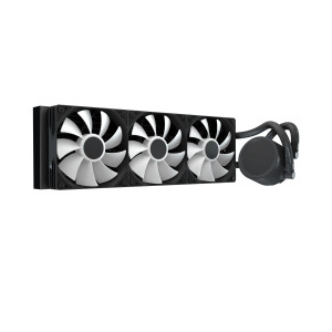 Aerocol Abyss L360 Black with digital display - 360mm ARGB Liquid Cooler - Intel LGA1851/LGA1700   - AMD AM4/AM5. 