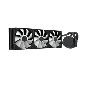 Aerocol Abyss L360 Black with digital display - 360mm ARGB Liquid Cooler - Intel LGA1851/LGA1700   - AMD AM4/AM5. 