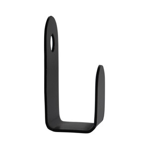 Slatted Panel Single Coat Hook  Black Steel Wall Hook - APH001