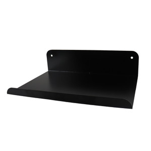 Slatted Panel Steel Shelf  300mm Black Feature Wall Shelf - APS2530