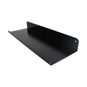 Slatted Panel Steel Shelf  900mm Black Feature Wall Shelf - APS2590