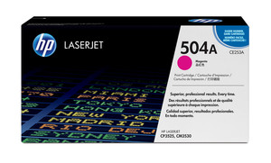 HP 504A CP3525/CM3530 MFP Magenta Print Toner Cartridge Prints Approximately 7 000 PGS Using ISO/IEC 19798 Yield Standar - TAR - CE253A-TAR