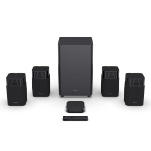 Hisense HT Saturn Soundbar, 4.1.2 channels, 720 W, DTS:X, Dolby Atmos, Dolby Digital Plus, 480 W, 240 W, Black