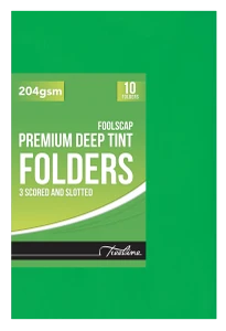 Premium Deep Tint Folder Green 204gsm