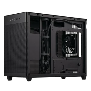 ASUS AP201 PRIME CASE TG, Mini Tower, PC, Black, micro ATX, Mini-ITX, 17 cm, 33.8 cm