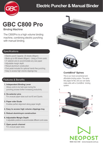 CombBind C800Pro Comb Binder