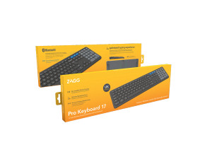ZAGG Pro Keyboard 17, Full-size (100%), Wireless, Bluetooth, QWERTY, Black