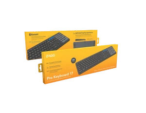 ZAGG Pro Keyboard 17, Full-size (100%), Wireless, Bluetooth, QWERTY, Black
