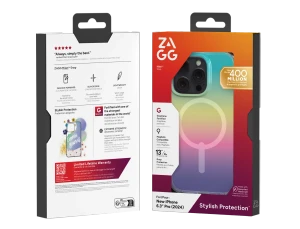 ZAGG Cases Milan Snap Apple iPhone 16 Pro Iridescent, Cover, Apple, iPhone 16 Pro, 16 cm (6.3"), Multicolour