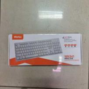 MEETION WIRELESS STANDARD CHOCOLATE KEYBOARD - WHITE - WK841WHITE-KOL